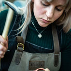 Helena Russell at work. Yorkshire Artspace 2020